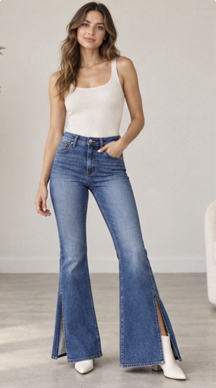 Articles of Society Bridgette Taylor Jeans Women’s Size 3 NWT Split Hem Flare